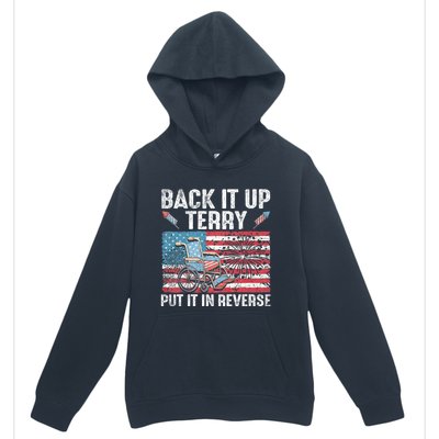 Back It Up Terry Put It In Reverse Firework Flag 4th Of July Urban Pullover Hoodie