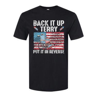 Back It Up Terry Put It In Reverse Firework Flag 4th Of July Softstyle CVC T-Shirt