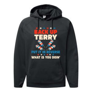 Back It Up Terry Put It In Reverse July 4th Fireworks Terry Performance Fleece Hoodie