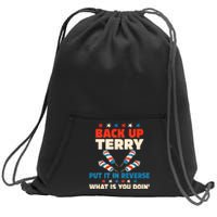 Back It Up Terry Put It In Reverse July 4th Fireworks Terry Sweatshirt Cinch Pack Bag