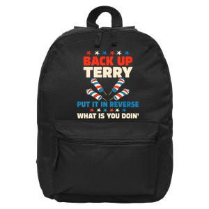 Back It Up Terry Put It In Reverse July 4th Fireworks Terry 16 in Basic Backpack