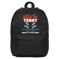 Back It Up Terry Put It In Reverse July 4th Fireworks Terry 16 in Basic Backpack