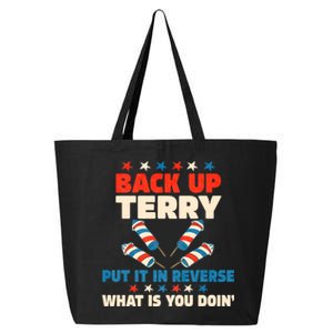 Back It Up Terry Put It In Reverse July 4th Fireworks Terry 25L Jumbo Tote