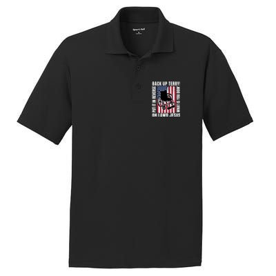 Back It Up Terry 4th Of July Meme Put It In Reverse Usa Flag Gift PosiCharge RacerMesh Polo