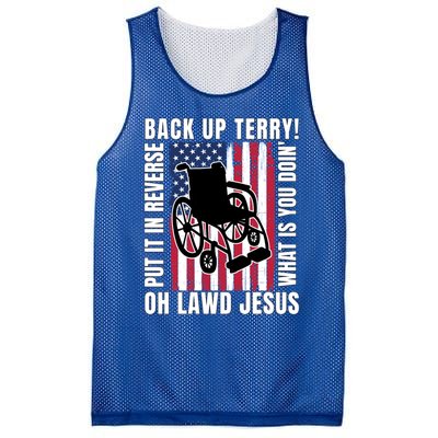 Back It Up Terry 4th Of July Meme Put It In Reverse Usa Flag Gift Mesh Reversible Basketball Jersey Tank