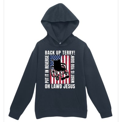 Back It Up Terry 4th Of July Meme Put It In Reverse Usa Flag Gift Urban Pullover Hoodie