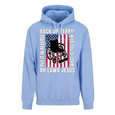 Back It Up Terry 4th Of July Meme Put It In Reverse Usa Flag Gift Unisex Surf Hoodie