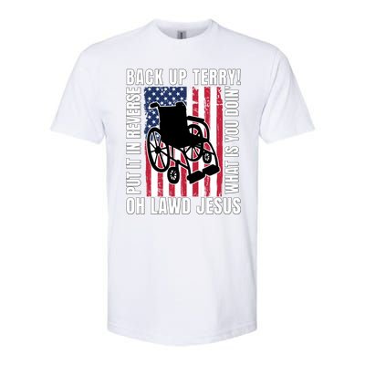 Back It Up Terry 4th Of July Meme Put It In Reverse Usa Flag Gift Softstyle CVC T-Shirt