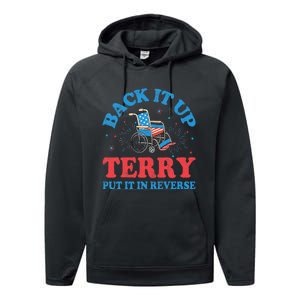 Back It Up Terry Put It In Reverse 4th Of July Fireworks Performance Fleece Hoodie