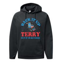 Back It Up Terry Put It In Reverse 4th Of July Fireworks Performance Fleece Hoodie