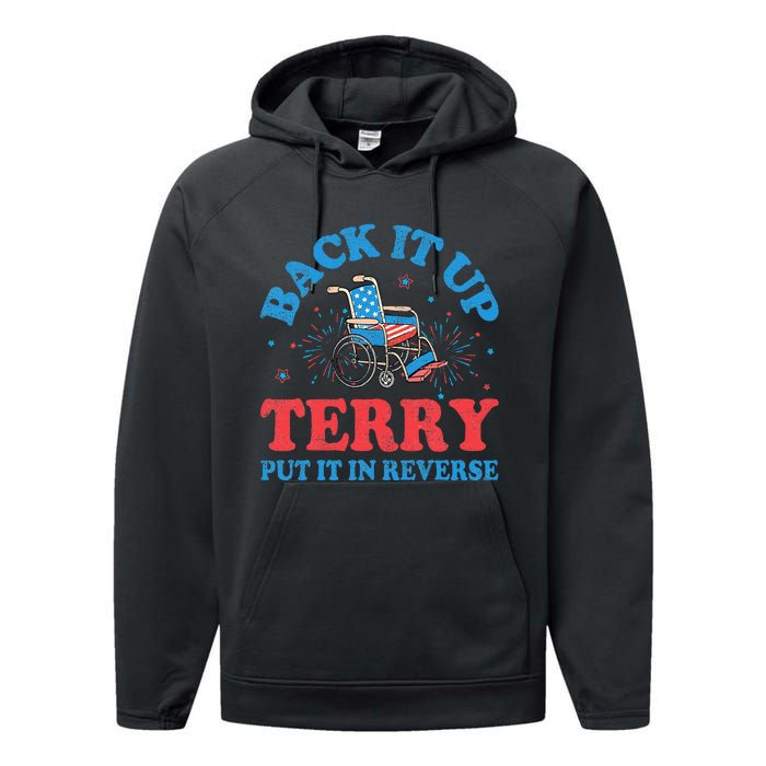 Back It Up Terry Put It In Reverse 4th Of July Fireworks Performance Fleece Hoodie