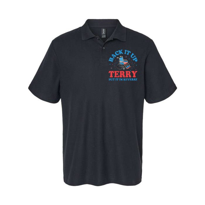 Back It Up Terry Put It In Reverse 4th Of July Fireworks Softstyle Adult Sport Polo