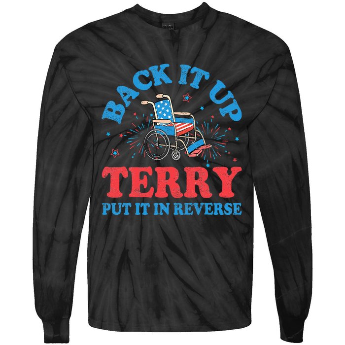 Back It Up Terry Put It In Reverse 4th Of July Fireworks Tie-Dye Long Sleeve Shirt