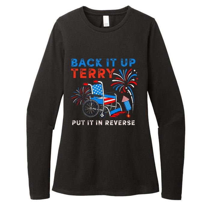 Back It Up Terry Put It In Reverse Fireworks Fun 4th Of July Womens CVC Long Sleeve Shirt