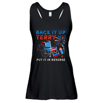 Back It Up Terry Put It In Reverse Fireworks Fun 4th Of July Ladies Essential Flowy Tank