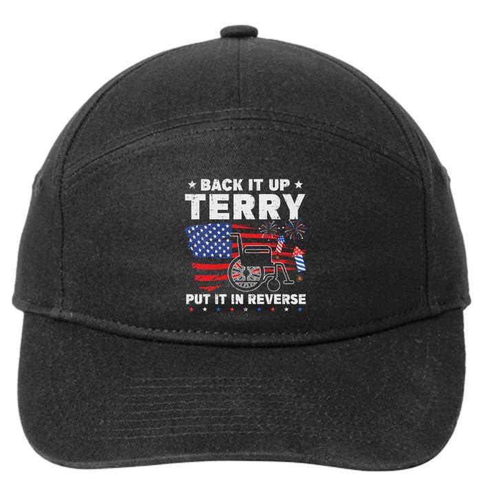 Back It Up Terry Put It In Reverse Firework 4th Of July 7-Panel Snapback Hat