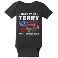 Back It Up Terry Put It In Reverse Firework 4th Of July Baby Bodysuit