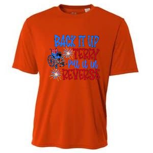 Back It Up Terry Put It In Reverse Fireworks 4th Of July Gift Cooling Performance Crew T-Shirt