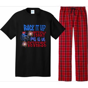 Back It Up Terry Put It In Reverse Fireworks 4th Of July Gift Pajama Set