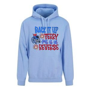 Back It Up Terry Put It In Reverse Fireworks 4th Of July Gift Unisex Surf Hoodie