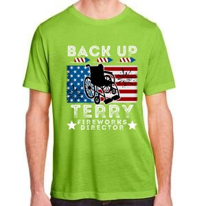 Back It Up Terry 4th Of July Put It In Reverse Fireworks Gift Adult ChromaSoft Performance T-Shirt