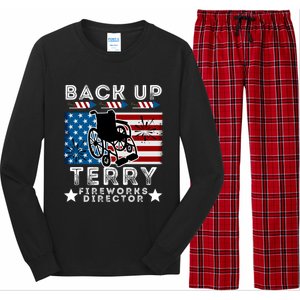 Back It Up Terry 4th Of July Put It In Reverse Fireworks Gift Long Sleeve Pajama Set