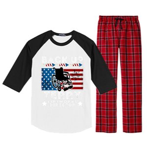 Back It Up Terry 4th Of July Put It In Reverse Fireworks Gift Raglan Sleeve Pajama Set