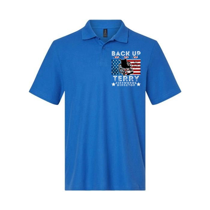 Back It Up Terry 4th Of July Put It In Reverse Fireworks Gift Softstyle Adult Sport Polo