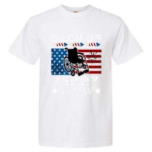 Back It Up Terry 4th Of July Put It In Reverse Fireworks Gift Garment-Dyed Heavyweight T-Shirt