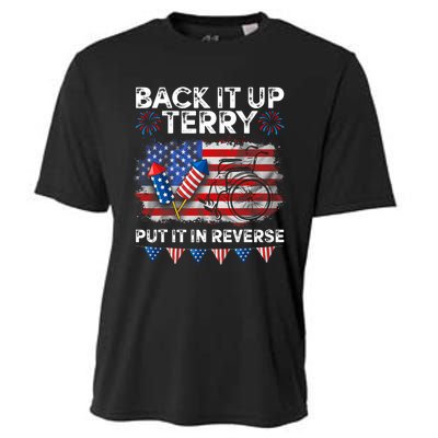 Back It Up Terry Put It In Reverse Firework 4th Of July Cooling Performance Crew T-Shirt