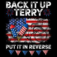 Back It Up Terry Put It In Reverse Firework 4th Of July 7-Panel Snapback Hat