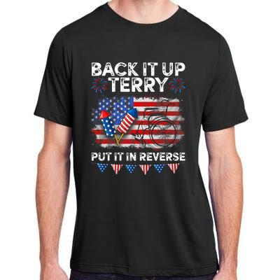 Back It Up Terry Put It In Reverse Firework 4th Of July Adult ChromaSoft Performance T-Shirt