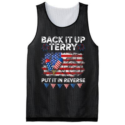 Back It Up Terry Put It In Reverse Firework 4th Of July Mesh Reversible Basketball Jersey Tank