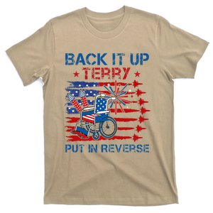 Back It Up Terry Put It In Reverse Firework Flag 4th Of July T-Shirt