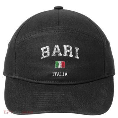 Bari Italy Vintage Italia Athletic Sports 7-Panel Snapback Hat