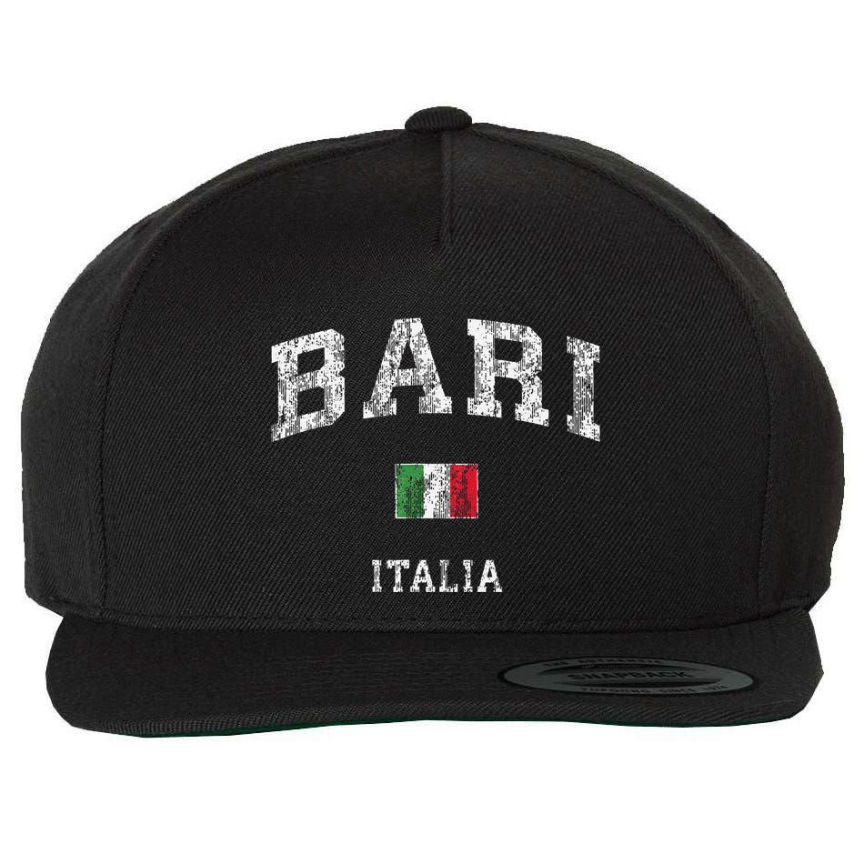 Bari Italy Vintage Italia Athletic Sports Wool Snapback Cap