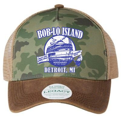 Boblo Island (Vintage Look) Detroit Michigan Legacy Tie Dye Trucker Hat