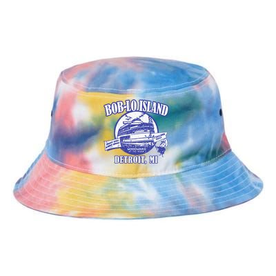 Boblo Island (Vintage Look) Detroit Michigan Tie Dye Newport Bucket Hat