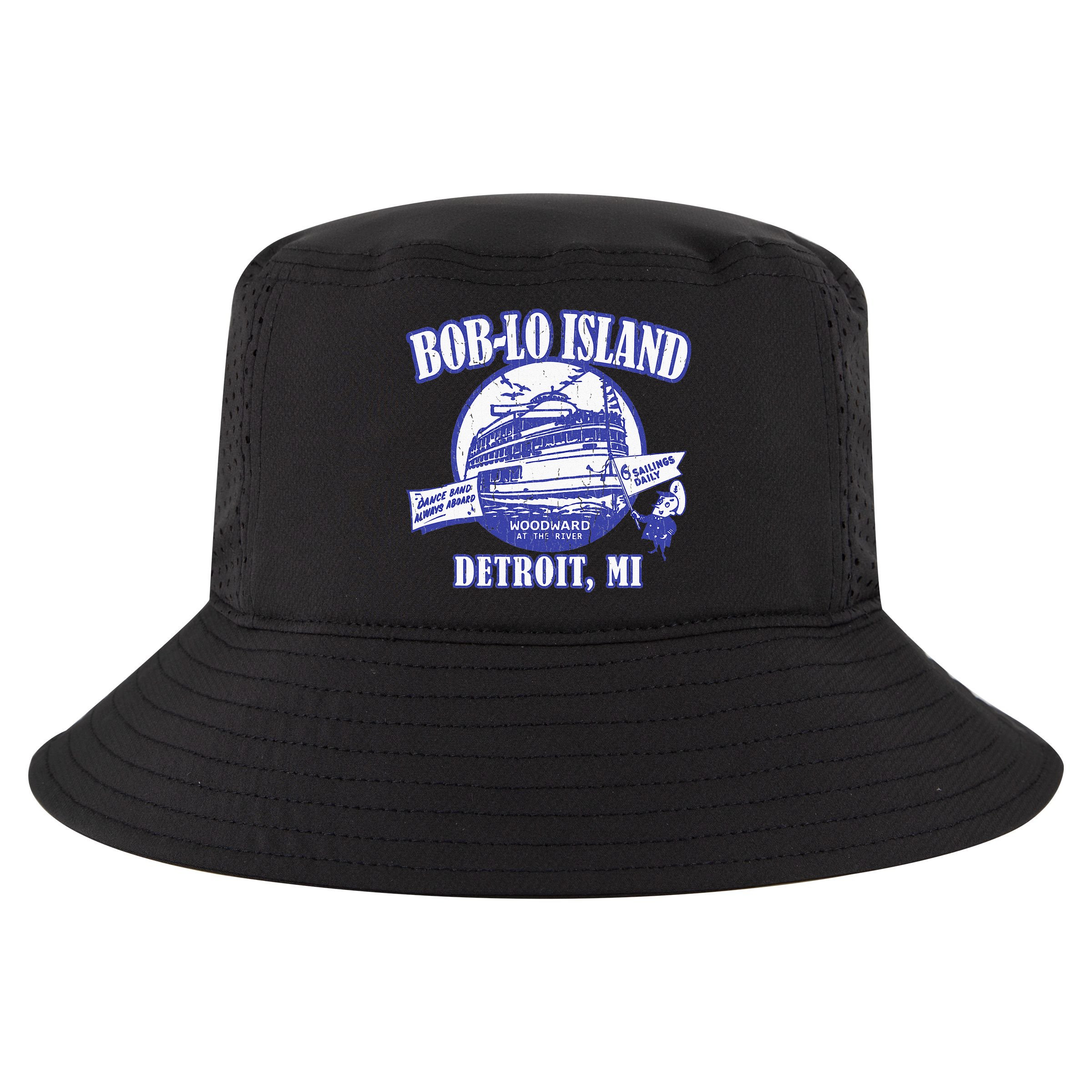 Boblo Island (Vintage Look) Detroit Michigan Cool Comfort Performance Bucket Hat