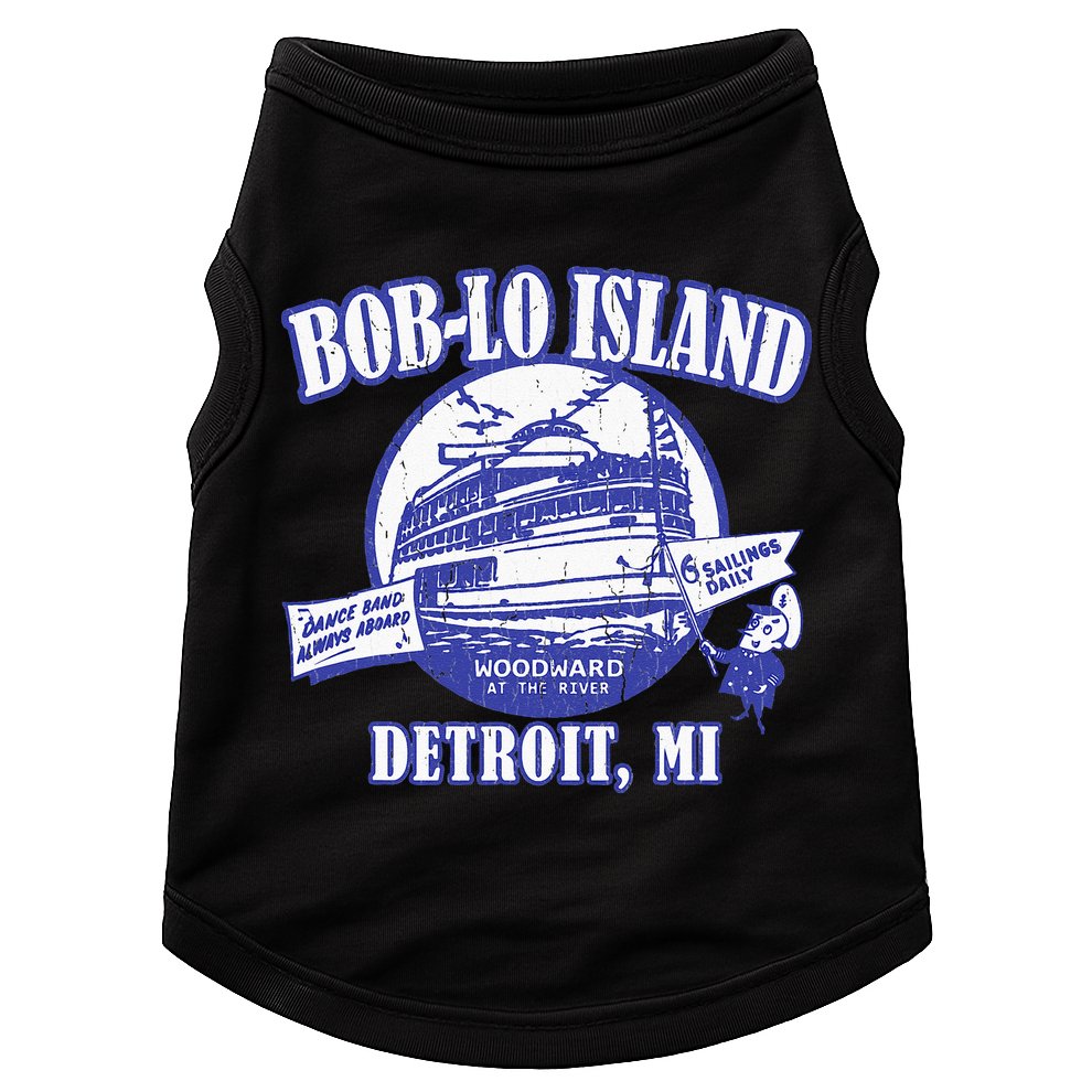 Boblo Island (Vintage Look) Detroit Michigan Doggie Tank