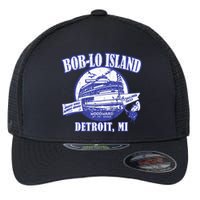 Boblo Island (Vintage Look) Detroit Michigan Flexfit Unipanel Trucker Cap