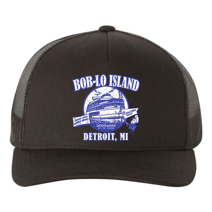 Boblo Island (Vintage Look) Detroit Michigan Yupoong Adult 5-Panel Trucker Hat