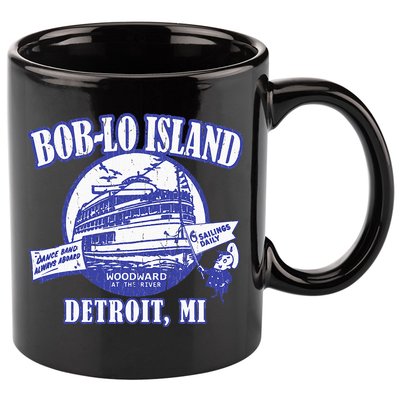 Boblo Island (Vintage Look) Detroit Michigan 11oz C Handle Ceramic Mug