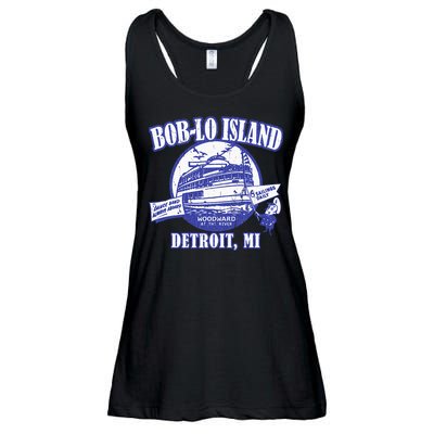 Boblo Island (Vintage Look) Detroit Michigan Ladies Essential Flowy Tank
