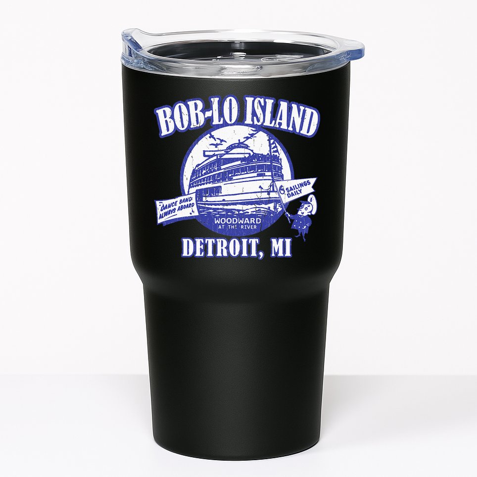 Boblo Island (Vintage Look) Detroit Michigan Tumbler