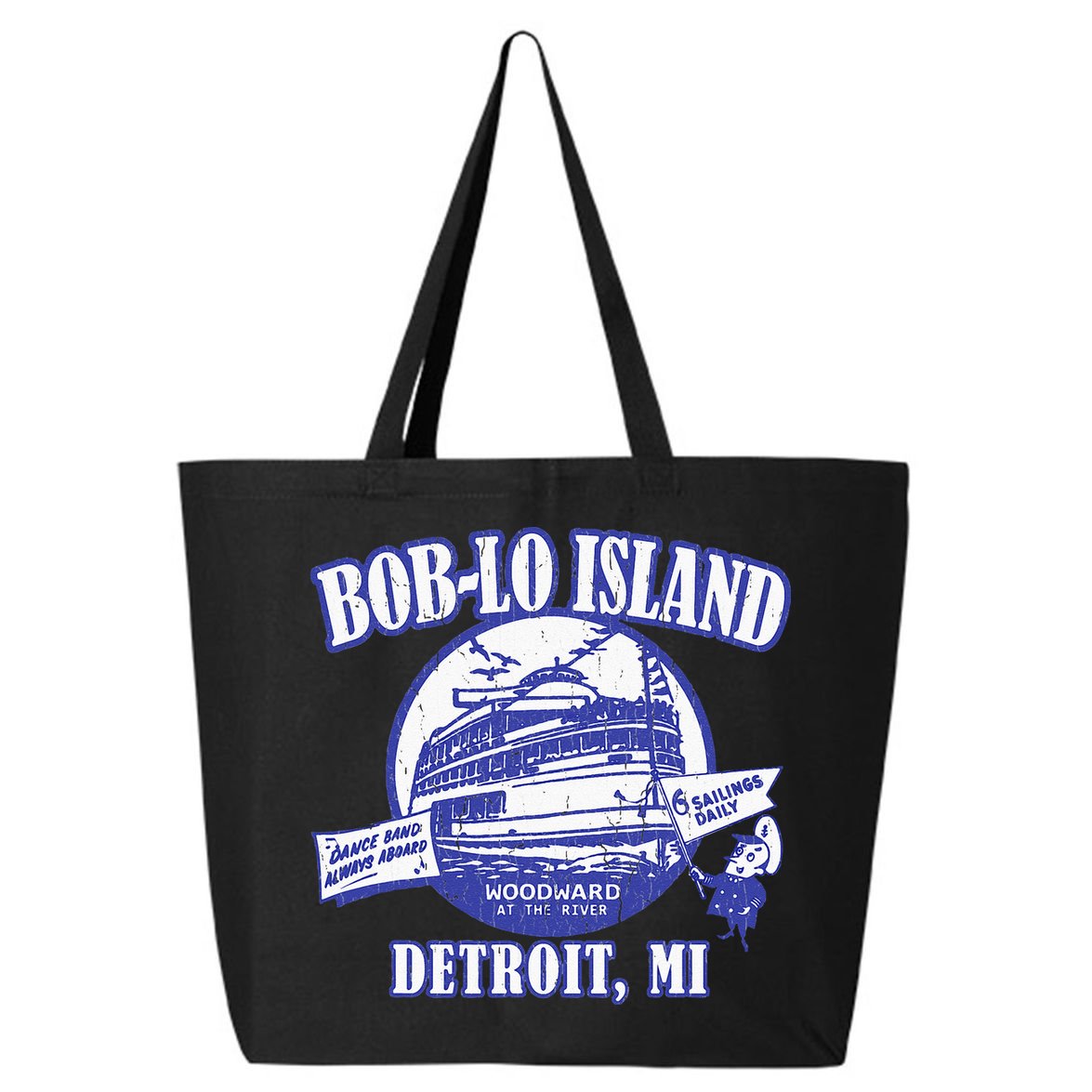 Boblo Island (Vintage Look) Detroit Michigan 25L Jumbo Tote
