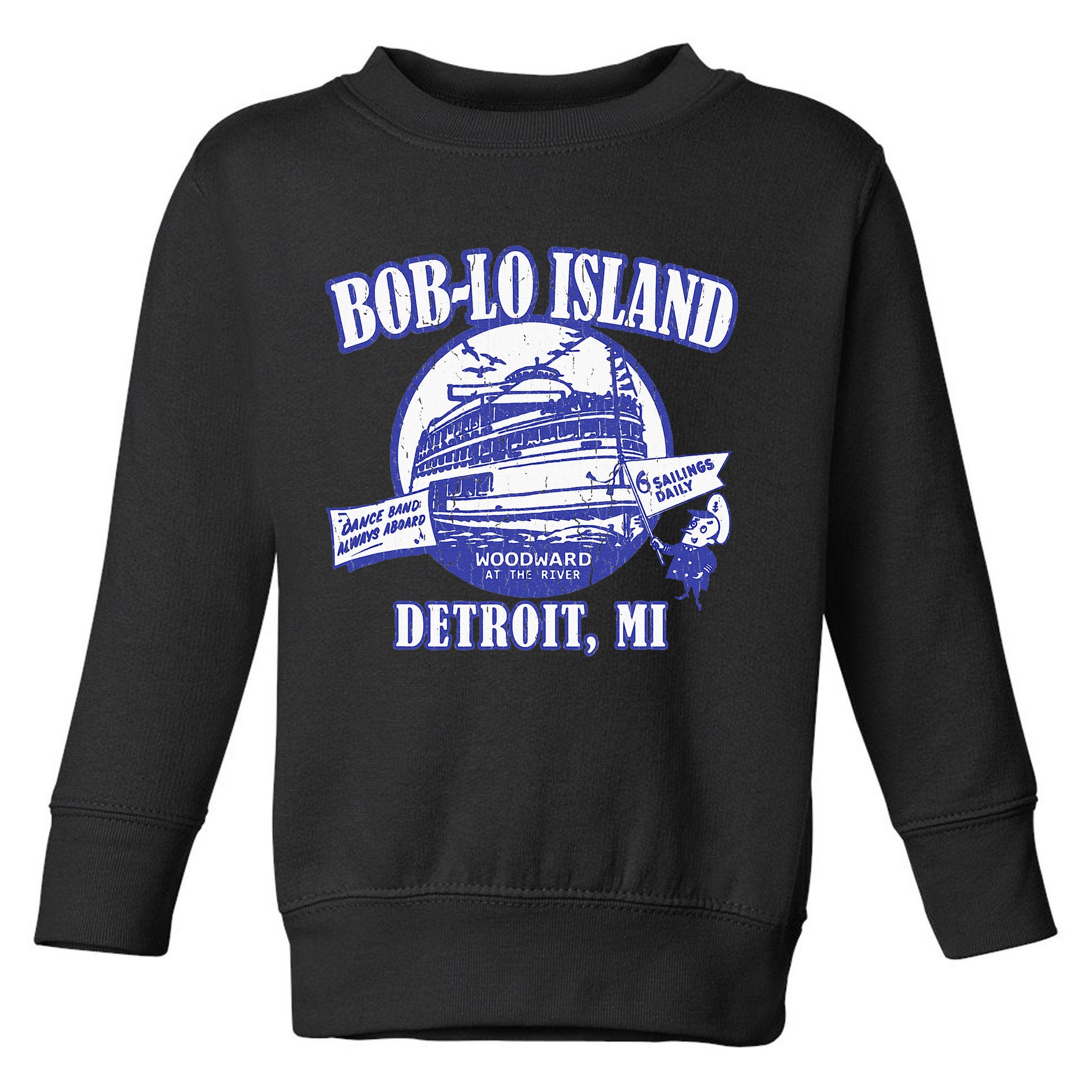 Boblo Island (Vintage Look) Detroit Michigan Toddler Sweatshirt
