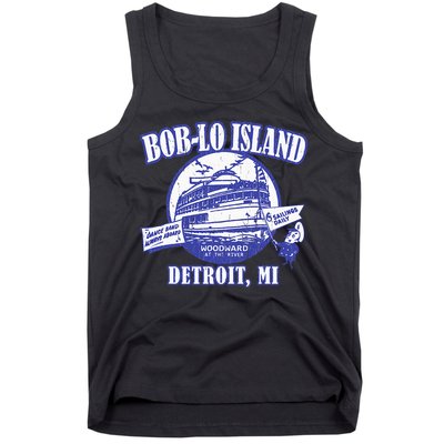 Boblo Island (Vintage Look) Detroit Michigan Tank Top