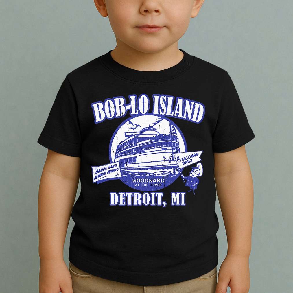 Boblo Island (Vintage Look) Detroit Michigan Toddler T-Shirt
