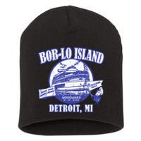 Boblo Island (Vintage Look) Detroit Michigan Short Acrylic Beanie